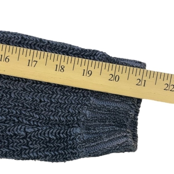 Willow Sweater Chunky Blue Mock Neck One Button Women’s Size Medium - Picture 7 of 9